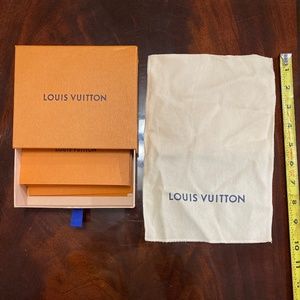 Louis Vuitton dust bag and box